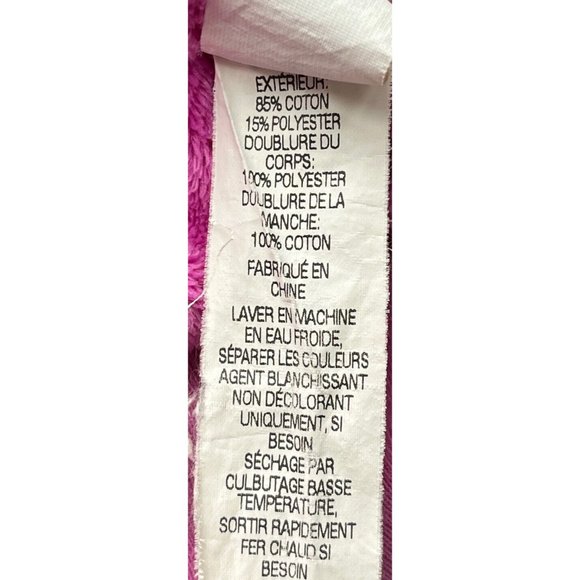 L.L. Bean Womens Jacket Large L Pink Faux Fur Lined Zip Long Sleeve Winter EE396 - Picture 8 of 11